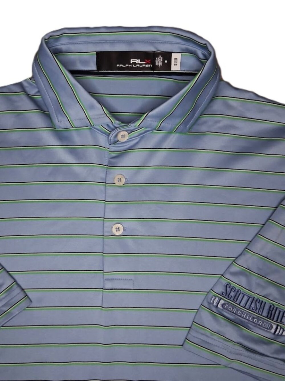 RLX Ralph Lauren Men’s Performance Polo Scottish Rite for Children Size M Golf